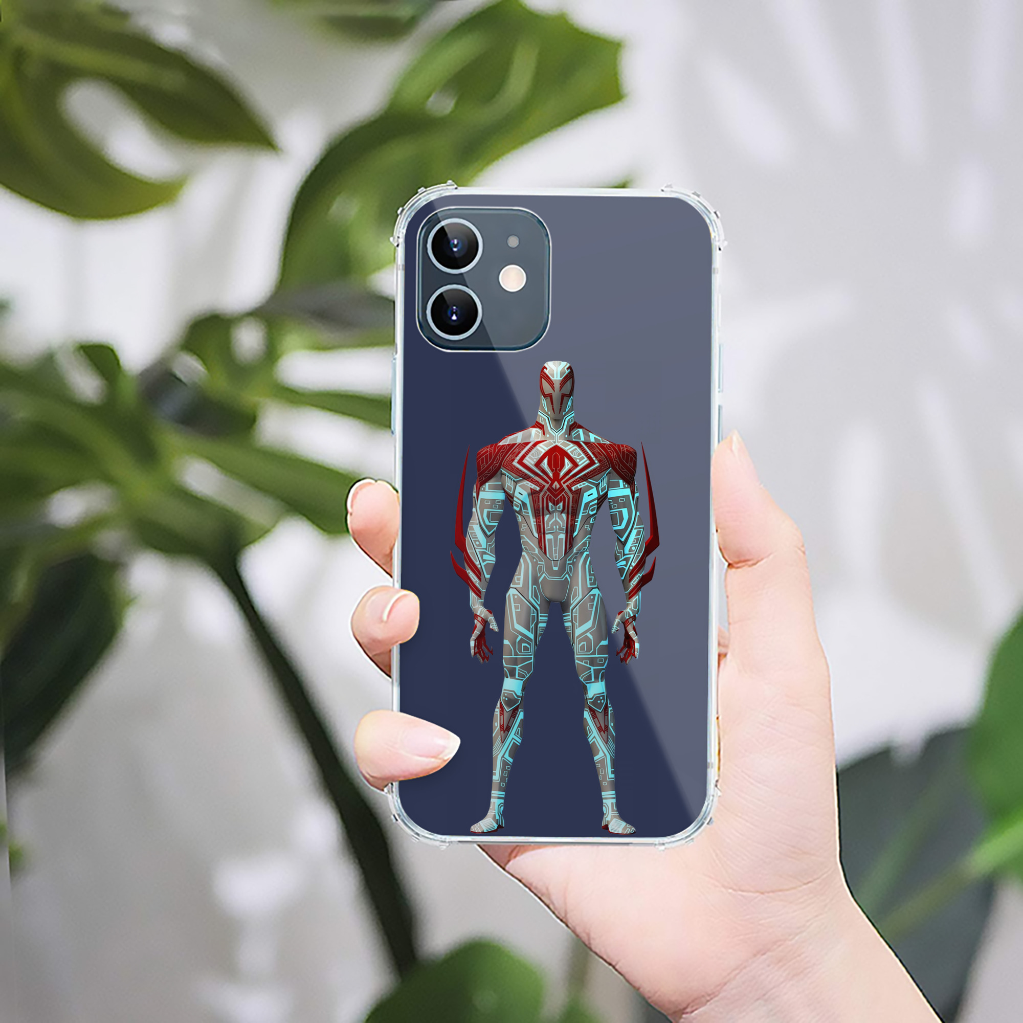 （画像用） Spider Man スパイダーマン 【iPhone 12シリーズ対応】透明スマホケース（クリアソフトケース）